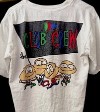 VINTAGE 90s / Y2K (The Club Crew) Club Sportswear T-Shirt Tee Zany Guys RARE VTG picture