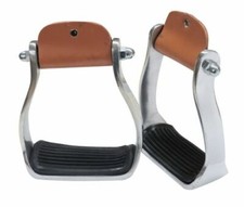 Western Horse Saddle Aluminum Barrel Racing Pleasure Reining Stirrups 4 3/4