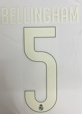2026/27 REAL MADRID #5 BELLINGHAM AWAY NAME & NUMBER SET picture