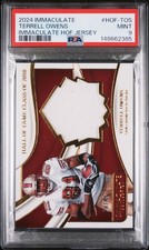 2024 Panini Immaculate Terrell Owens HOF Jersey #HOF-TOS /49 PSA 9 49ers picture