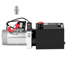 Uimoso 4 Quart DC 12V Hydraulic Pump for Single Acting Dump Trailers picture