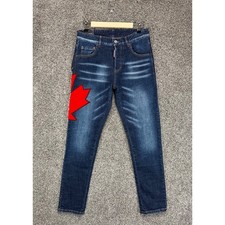 Dsquared2 Skater Jeans Mens 30/30 Slim Fit Blue Stretch Maple Leaf Made In Italy picture