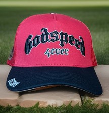 Godspeed Forever Trucker Hat (NWOT) Adjustable Snapback Baseball Hat Red & Black picture