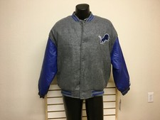 Vintage Detroit Lions Wool blend Varsity Logo Athletic Jacket size large NWT  picture