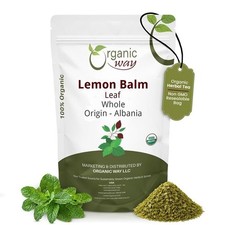 Organic Way Lemon Balm Leaf Whole - Organic, Kosher & USDA Certified picture