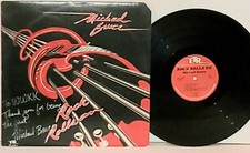 MICHAEL BRUCE Rock Rolls On Signed LP VG+ 1983 ETR Vinyl Alice Cooper 4-27-1 picture