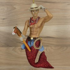 December Diamonds CowPoke Merman 2018 Ornament 55-55078 Retired picture