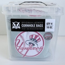 Victory Tailgate New York Yankees Cornhole Bags 4 Pack ACA Regulation 6x6 16oz M picture
