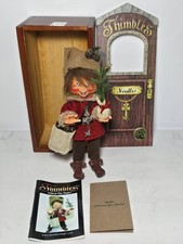 Vtg 2002 Annalee Thimbles Unlock The Magic Needles Christmas Tree Farmer Elf  picture