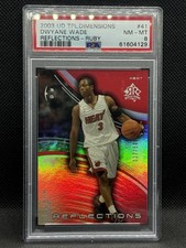 2003-04 Upper Deck Triple Dimensions - Reflections Dwyane Wade #41 Ruby /500 RC picture