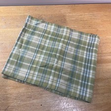 Vtg Park Designs Green Plaid Woven Window Valance 68x14 Farmhouse Country picture