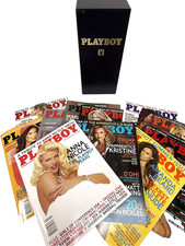 COMPLETE 2007 Playboy Set - All 12 Issues w/ Library Case - Centerfolds Intact picture