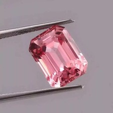 A+Emerald Cut Elegant 8.25 Ct Natural Ceylon Padparadscha Sapphire LooseGemstone picture