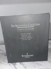 Waterford Crystal Millennium Toasting Flutes Complete 5-Pair Set 10 Glasses NIB picture