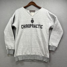 Palmer Chiropractic Camp David Sweatshirt Women M Gray Sherpa Lined Cozy Graphic picture