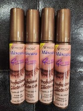 4 PACK PROSA MASCARA 4 IN 1 PROFESSIONAL SILICON COFFEE WATERPROOF MADE MEXICO picture