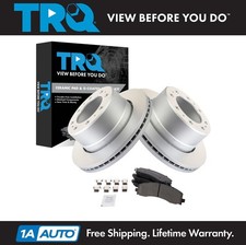 TRQ Brake Pad & Rotor Kit Ceramic Premium G-Coated Fits 2019-2022 Ram 2500 3500 picture