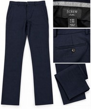 J.Crew Ludlow Slim Mens Moon Worsted  Dress Pants 30x32 Plaid Herringbone picture