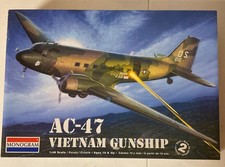 Monogram AC-47 Vietnam Gunship Kit 1/48 Scale 85-5615 - New Open Box picture