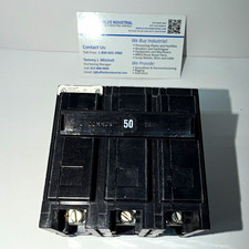 Cutler-Hammer QBHW3050H Circuit Breaker 50A 3 Pole 240V Bolt-On Trip Ind picture
