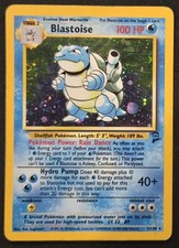 SWIRL Blastoise 2/130 Base Set 2 Cosmos Holo Rare WoTC Pokémon TCG 2000 HP/DMG picture