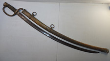 Civil War Model 1840 Artillery Sword Saber & Scabbard - Ames 1865 picture