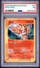 2003 POKEMON AQUAPOLIS H8 ENTEI-HOLO PSA 7 - POP 176 NEW CERT VERY MINT picture