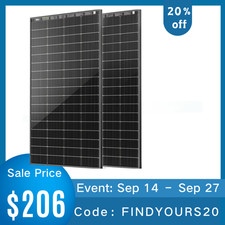 HQST 2×200W N-Type Compact Panels 400W Bifacial Solar Panel Kit picture