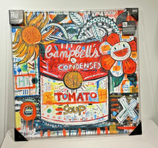 LARGE MERCEDES LAGUNAS SOUP THEME POP ART LIMITED EDITION PAINTING GICLEE(NEW) picture