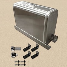 HYDRAULIC OIL FLUID TANK - 50 GALLON UPRIGHT ALUMINUM WITH HARDWARE KIT picture