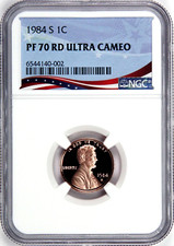 1984-S Lincoln Cent Graded PF70RD Ultra Cameo by NGC - Registry Quality Coin picture