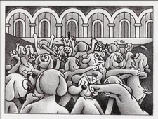 Ryan Travis Christian RIOT DOGS Lithograph picture