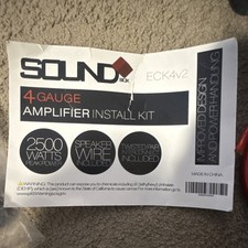 SoundBox ECK4v2 4 AWG Amplifier Kit 2500W Speaker Wire Twisted Pair Interconnect picture