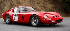 1962 Ferrari 250 GTO display. Reproduction, scaled 7/8th front clip, picture
