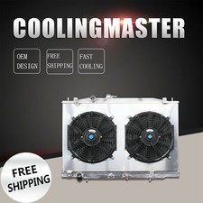 Fit 2004-2006 Acura TL V6 3.2L 3210cc Aluminum Radiator+Fan Shroud MT 2773 2 Row picture