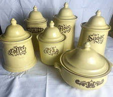 Vintage Pfaltzgraff Canister  Lot, 6 Pcs picture