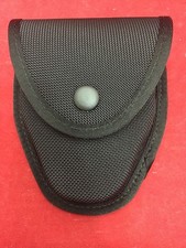 NEW GOULD & GOODRICH Black Ballistic Nylon Handcuff Case Belt Loop Snap Button picture
