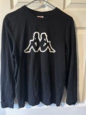 Vintage 90s Y2K Kappa Mens M Big Logo Soccer Futbol Long Sleeve T-Shirt picture