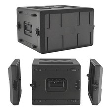 Uimoso 6U Rack Case with Microphone Storage, 15.35-Inch Rackmount Flight Case picture