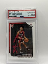 2018-19 Panini Hoops Anfernee Simons Signed Rookie RC #277 PSA DNA Blazers NBA picture