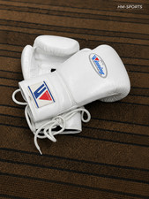 Handmade Winning Boxing Gloves Buffalo Cowhide Leather Lace Up Training Sparring picture