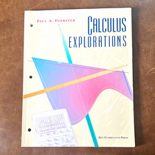 Key Curriculum Press Calculus Explorations Foerster 1998 PB Advanced HS picture