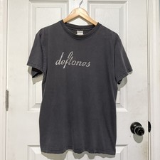 Vintage 2003 Deftones Tour Promo T Shirt Medium Metal Rock Band Tee Y2K Faded picture