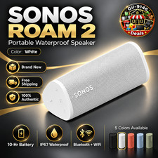 Big Sale Sonos Roam 2 Portable Bluetooth WiFi Speaker IP67 10Hr Battery 5 Colors picture