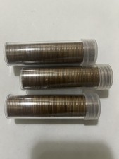 1909-1919 Lincoln Wheat Cent Penny Roll of 50 PDS Mint Marks Teens 1910’s Era picture