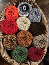12 Ounces Of Yarn Scrap Lot. Random Assortment Skeins  READ DISCRIPTION picture