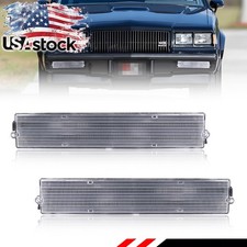 2X Clear Lens Front Bumper Parking Turn Signal Lights For 1980-1987 Buick Regal picture