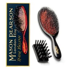 Mason Pearson Popular Mix / BN1 Dark Ruby Hairbrush 22.9 x 7.7 cm (9 in x 3 in) picture