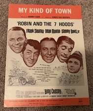 Vintage 1964 Frank Sinatra Sheet Music “My Kind of Town” 9 X 12 Original picture