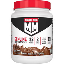 Muscle Milk Genuine Protein Powder, Chocolate, 1.93 Pound, 12 Servings picture